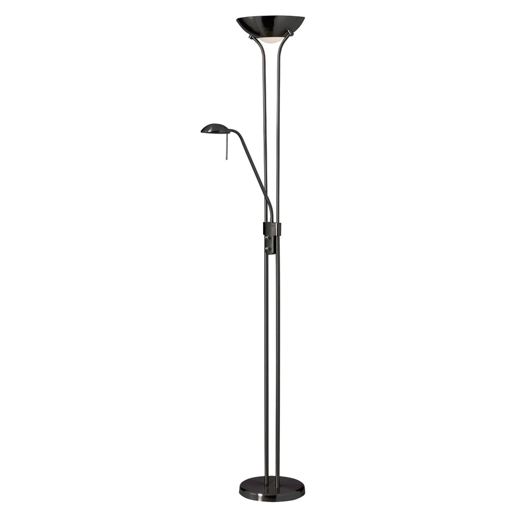 Contemporary Three Light Floor Lamp in Black - available from The Lighting Shoppe, trusted by Canadian homeowners