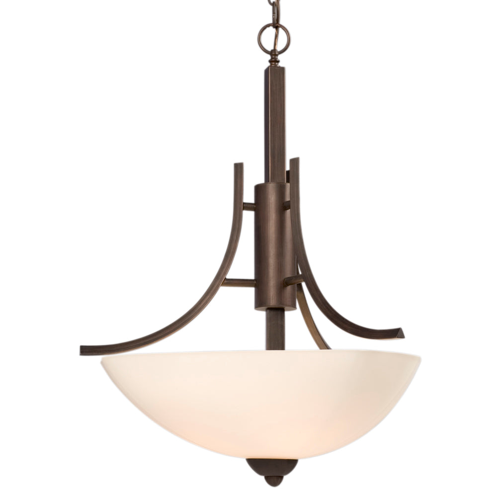 Prescott Three Light Pendant in Bordeaux - available from The Lighting Shoppe, trusted by Canadian homeowners