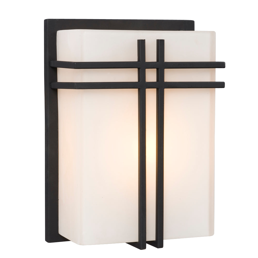 Outdoor Black One Light Outdoor Wall Sconce in Black - available from The Lighting Shoppe, trusted by Canadian homeowners