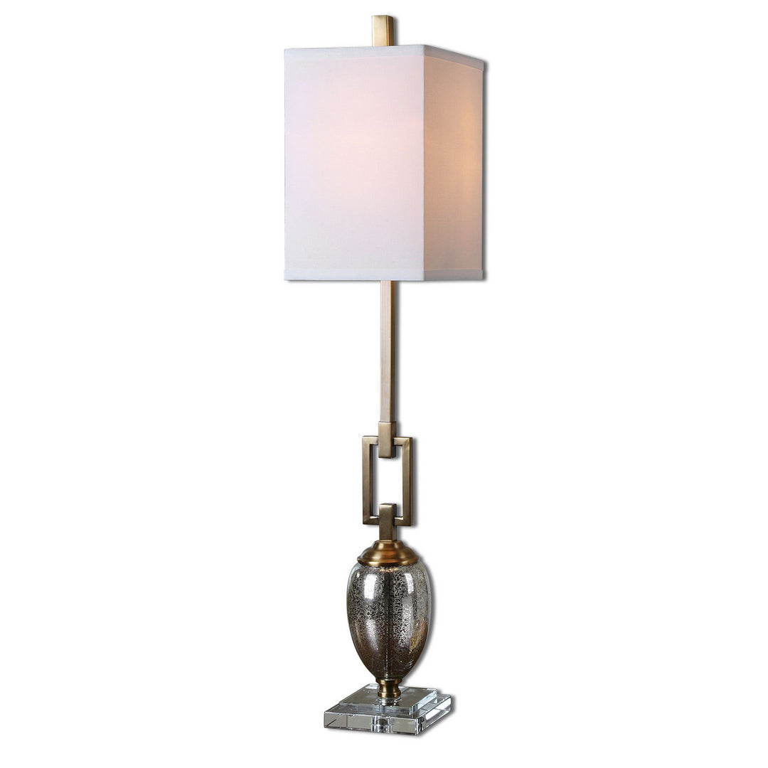 Copeland One Light Buffet Lamp in Speckled Mercury Glass w/Coffee Bronze - available from The Lighting Shoppe, trusted by Canadian homeowners