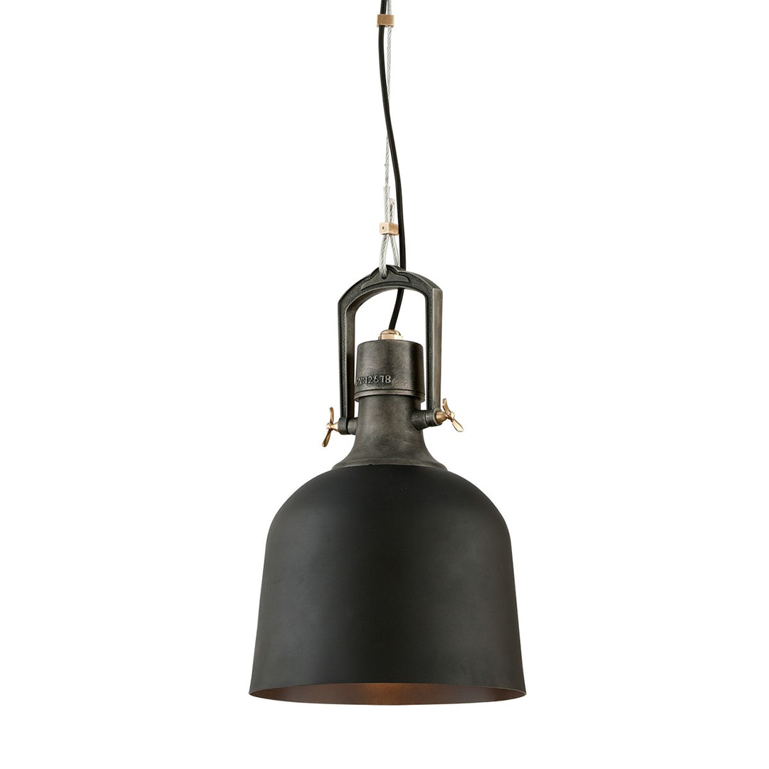 Hangar 31 One Light Pendant in Soft Black - available from The Lighting Shoppe, trusted by Canadian homeowners
