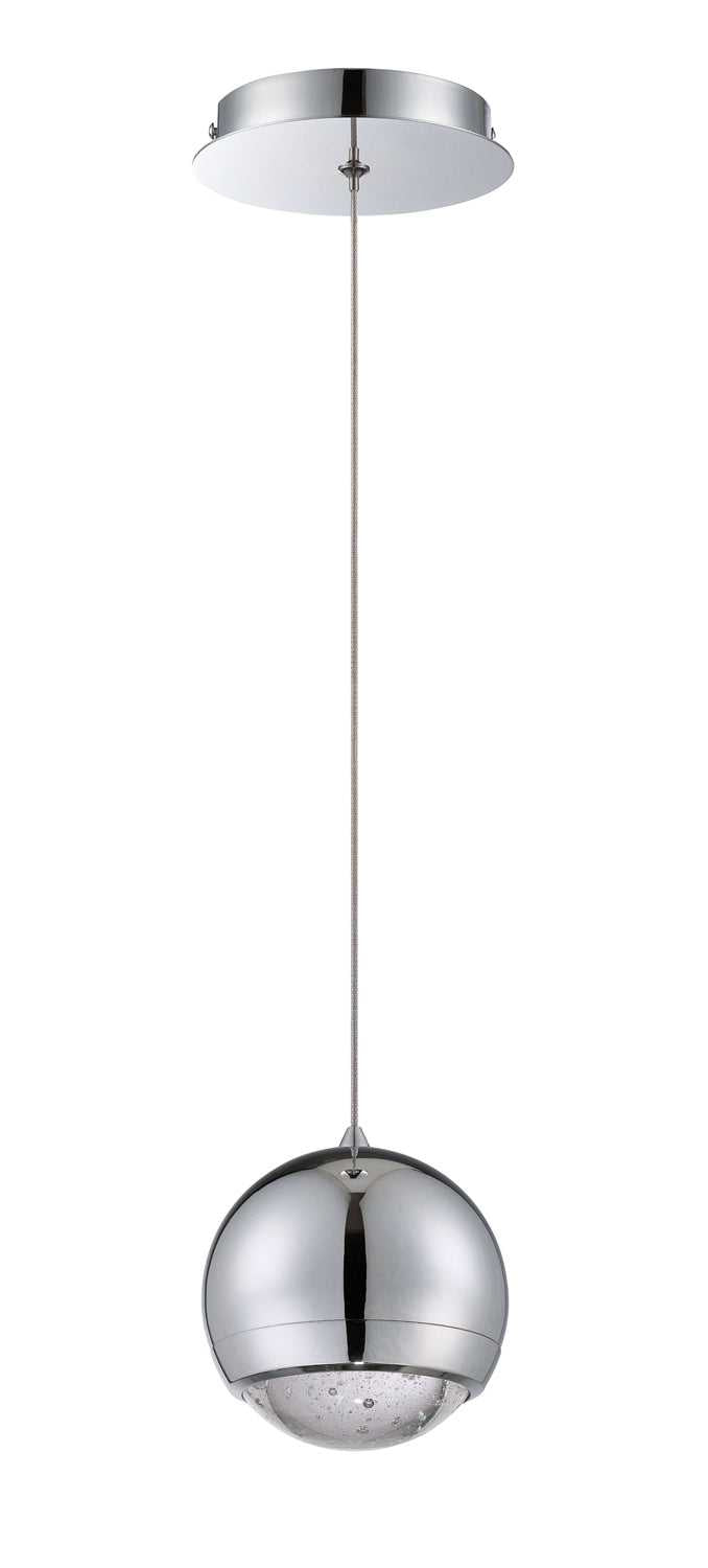 Spumante One Light Pendant in Chrome Kendal Canada