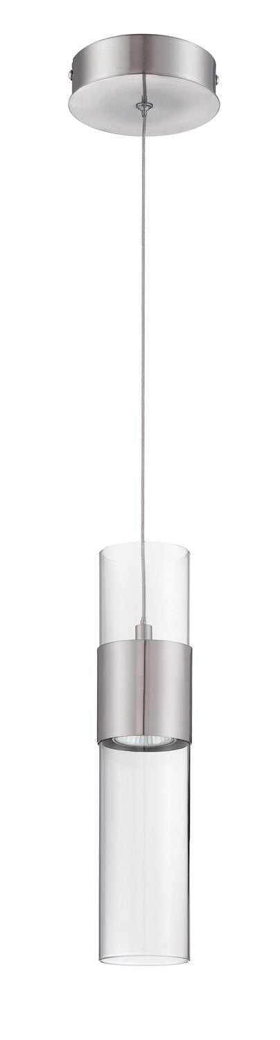 Lola One Light Pendant in Satin Nickel Kendal Canada