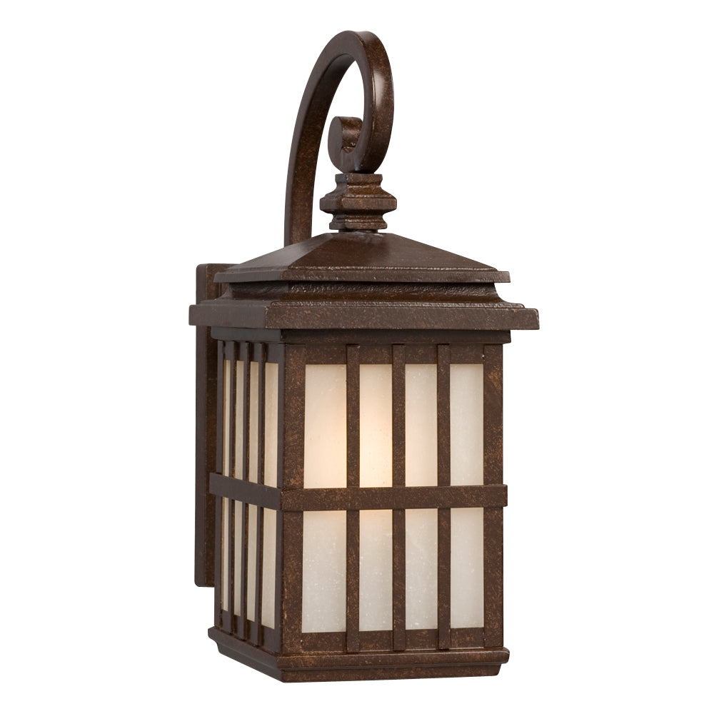 Outdoor One Light Outdoor Wall Mount Lantern in Bronze - available from The Lighting Shoppe, trusted by Canadian homeowners