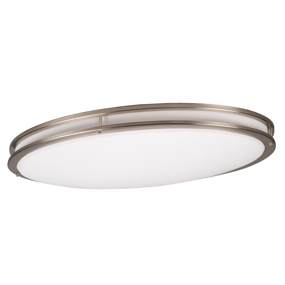 Flush Mount Two Light Flush Mount Ceiling Light in Brushed Nickel - available from The Lighting Shoppe, trusted by Canadian homeowners
