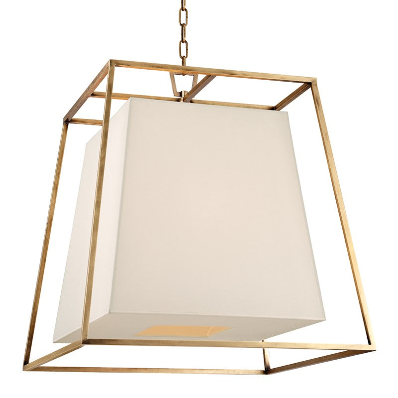 Kyle Six Light Chandelier in Aged Brass - available from The Lighting Shoppe, trusted by Canadian homeowners