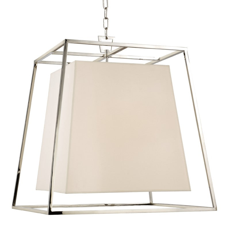 Kyle Six Light Chandelier in Polished Nickel - available from The Lighting Shoppe, trusted by Canadian homeowners