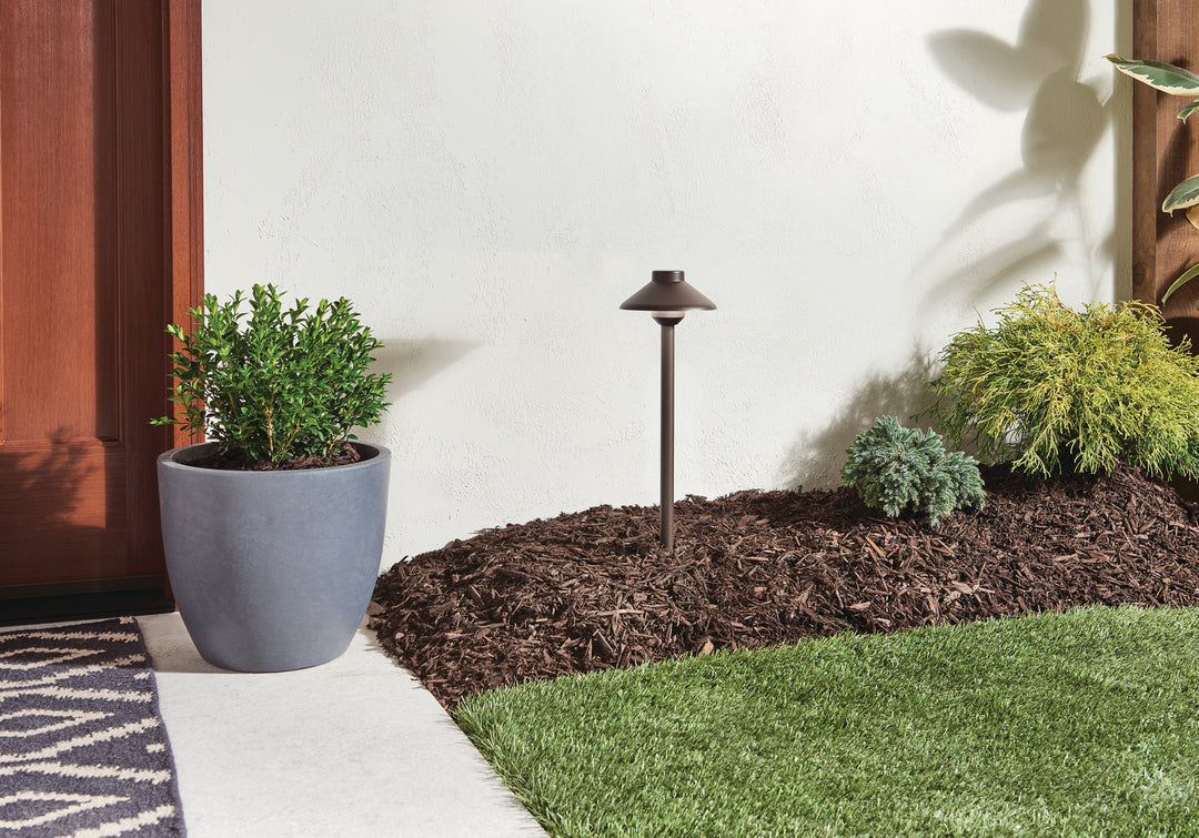 Kichler Canada - 15820AZT27 - Stepped Dome LED Path - Landscape Led - Textured Architectural Bronze