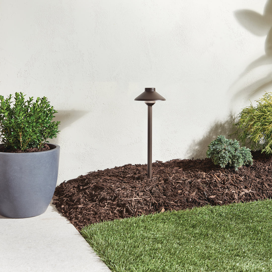 Kichler Canada - 15820AZT27 - Stepped Dome LED Path - Landscape Led - Textured Architectural Bronze
