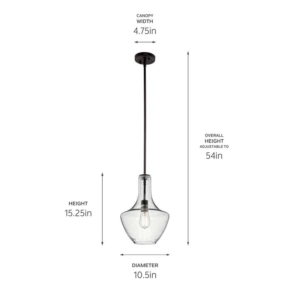 Kichler Canada - 42141OZCS - One Light Pendant - Everly - Olde Bronze