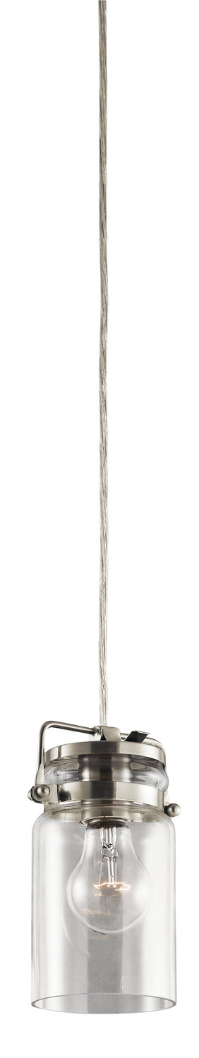 Kichler Canada - 42878NI - One Light Mini Pendant - Brinley - Brushed Nickel