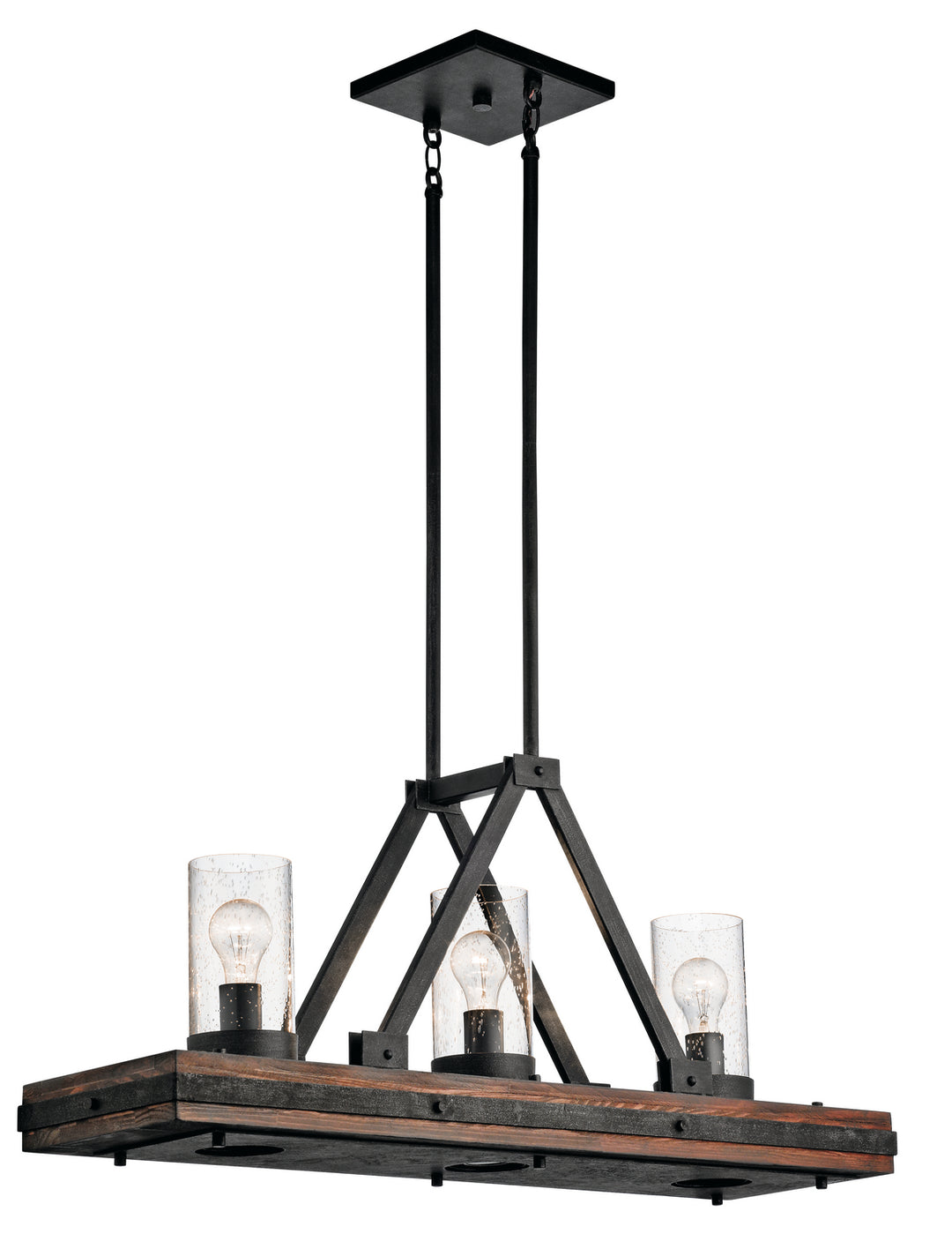 Kichler Canada - 43433AUB - Six Light Linear Chandelier - Colerne - Auburn Stained