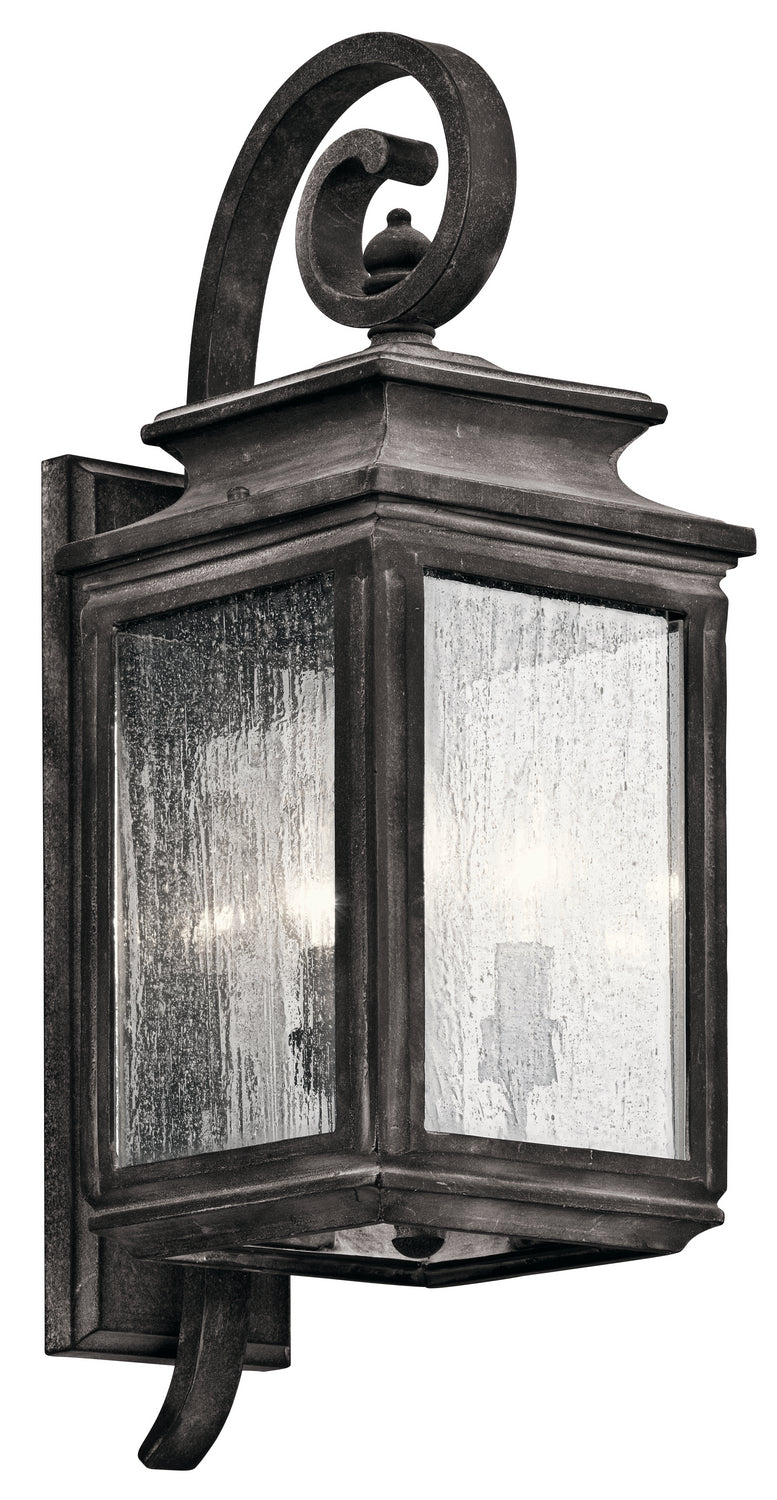 Kichler Canada - 49502WZC - Three Light Outdoor Wall Mount - Wiscombe Park - Weathered Zinc