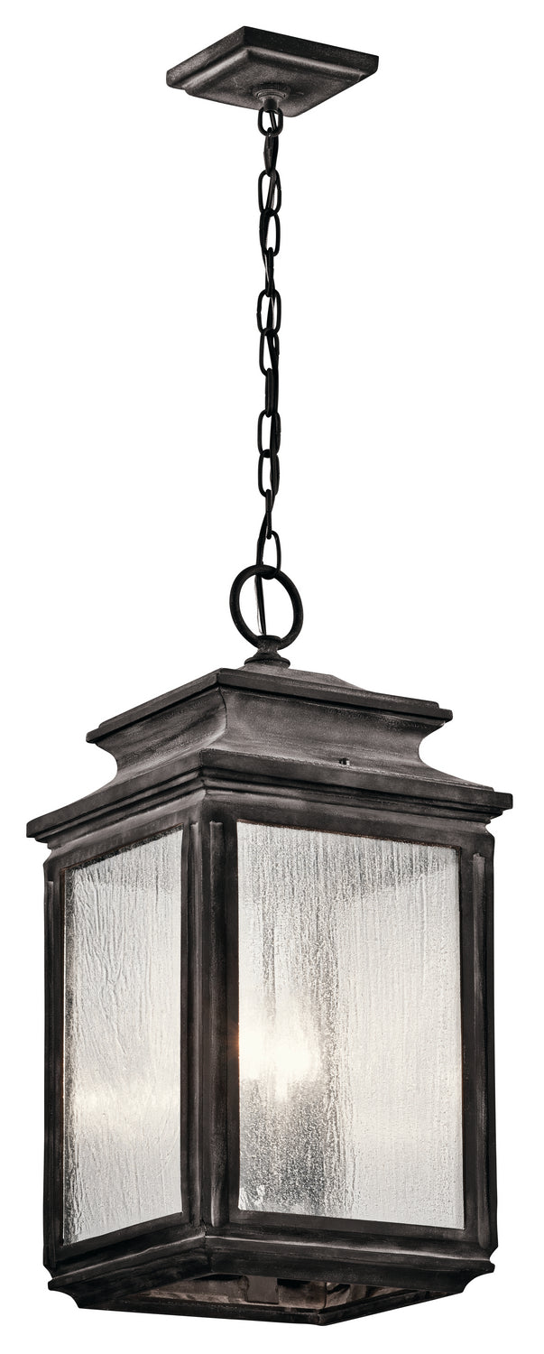 Kichler Canada - 49505WZC - Four Light Outdoor Pendant - Wiscombe Park - Weathered Zinc