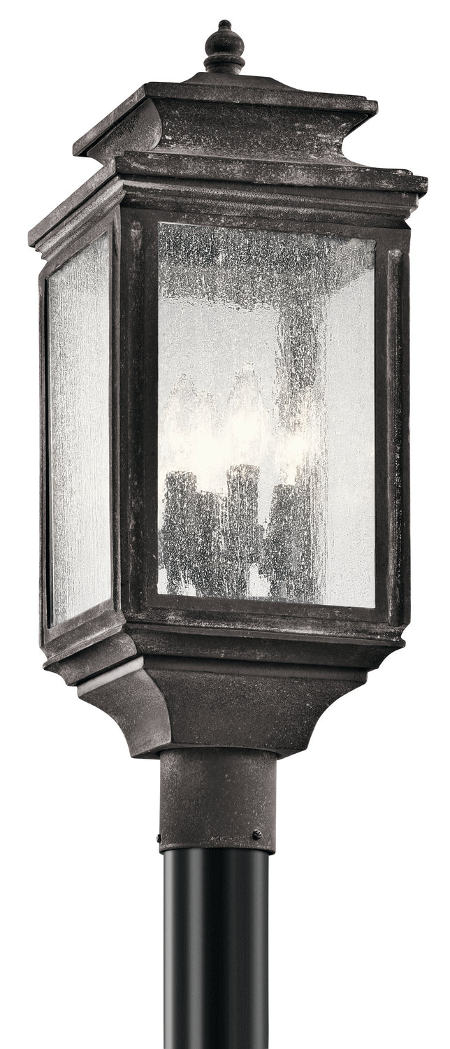 Kichler Canada - 49506WZC - Four Light Outdoor Post Mount - Wiscombe Park - Weathered Zinc
