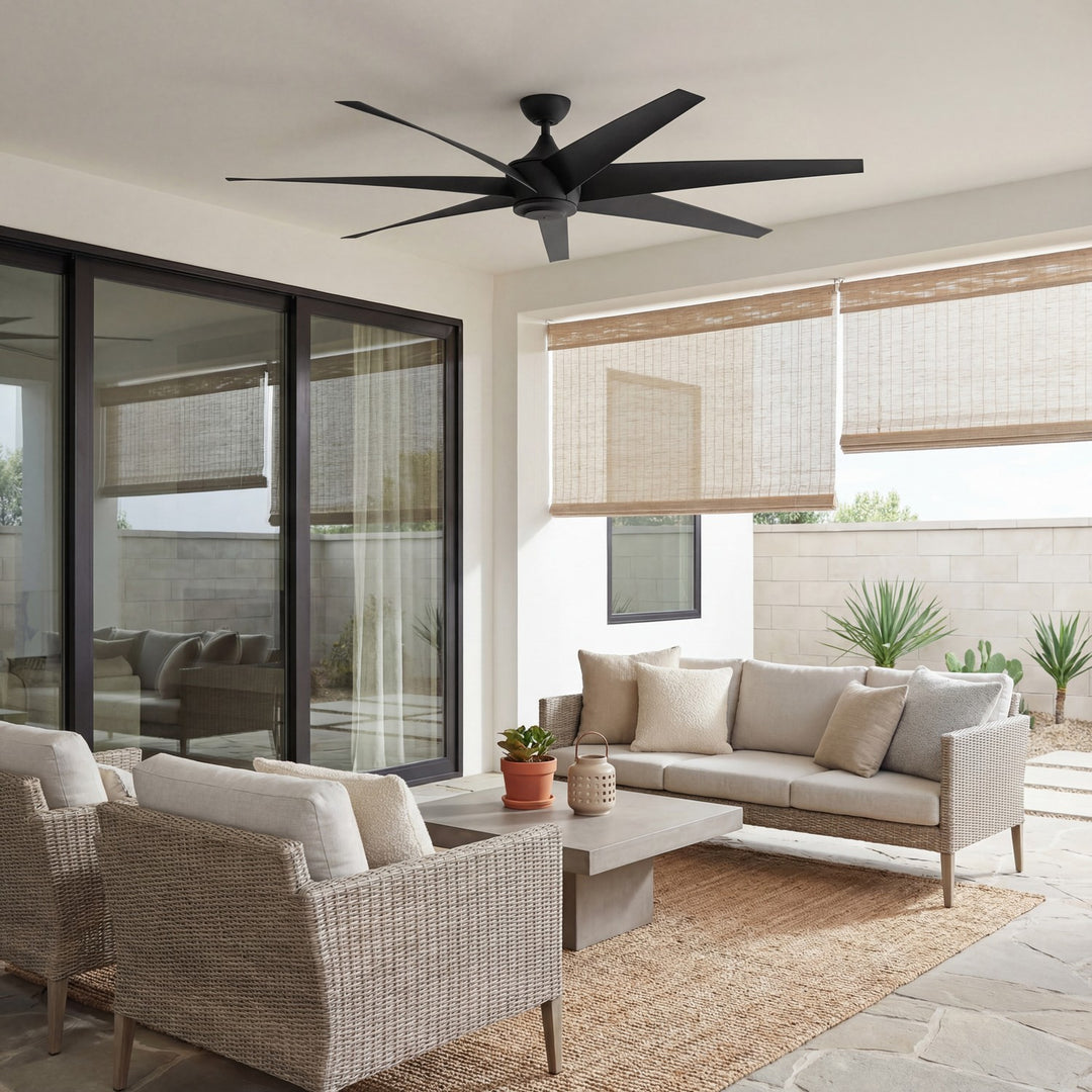 Kichler Canada - 310115DBK - 80"Ceiling Fan - Lehr - Distressed Black
