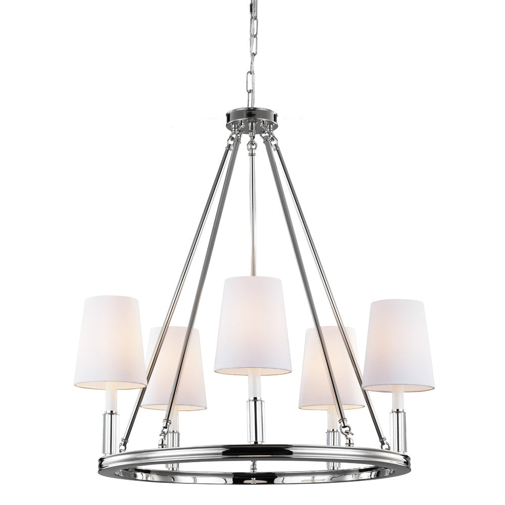 Visual Comfort Studio Canada - F2922/5PN - Five Light Chandelier - Lismore - Polished Nickel