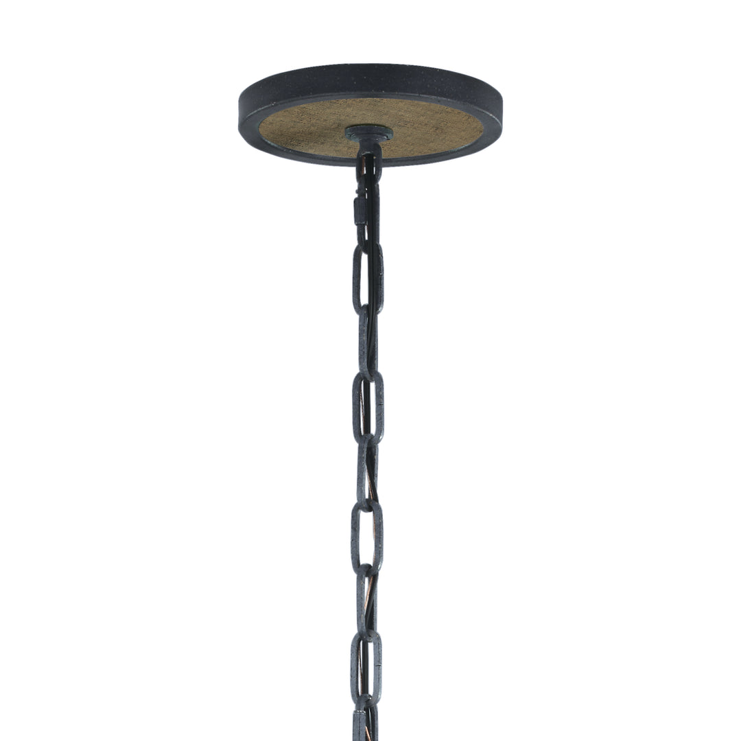 Visual Comfort Studio Canada - F2936/5WOW/AF - Five Light Pendant - Allier - Weathered Oak Wood / Antique Forged Iron