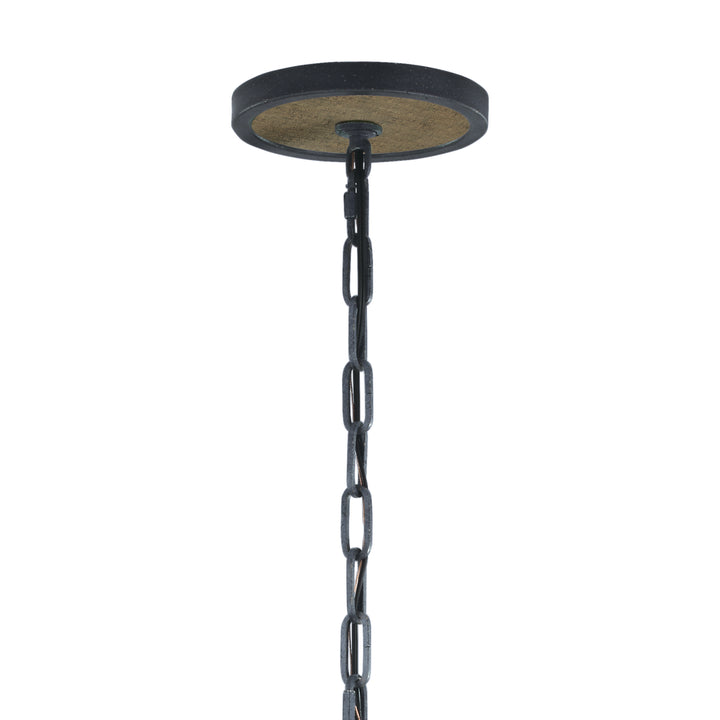 Visual Comfort Studio Canada - F2936/5WOW/AF - Five Light Pendant - Allier - Weathered Oak Wood / Antique Forged Iron