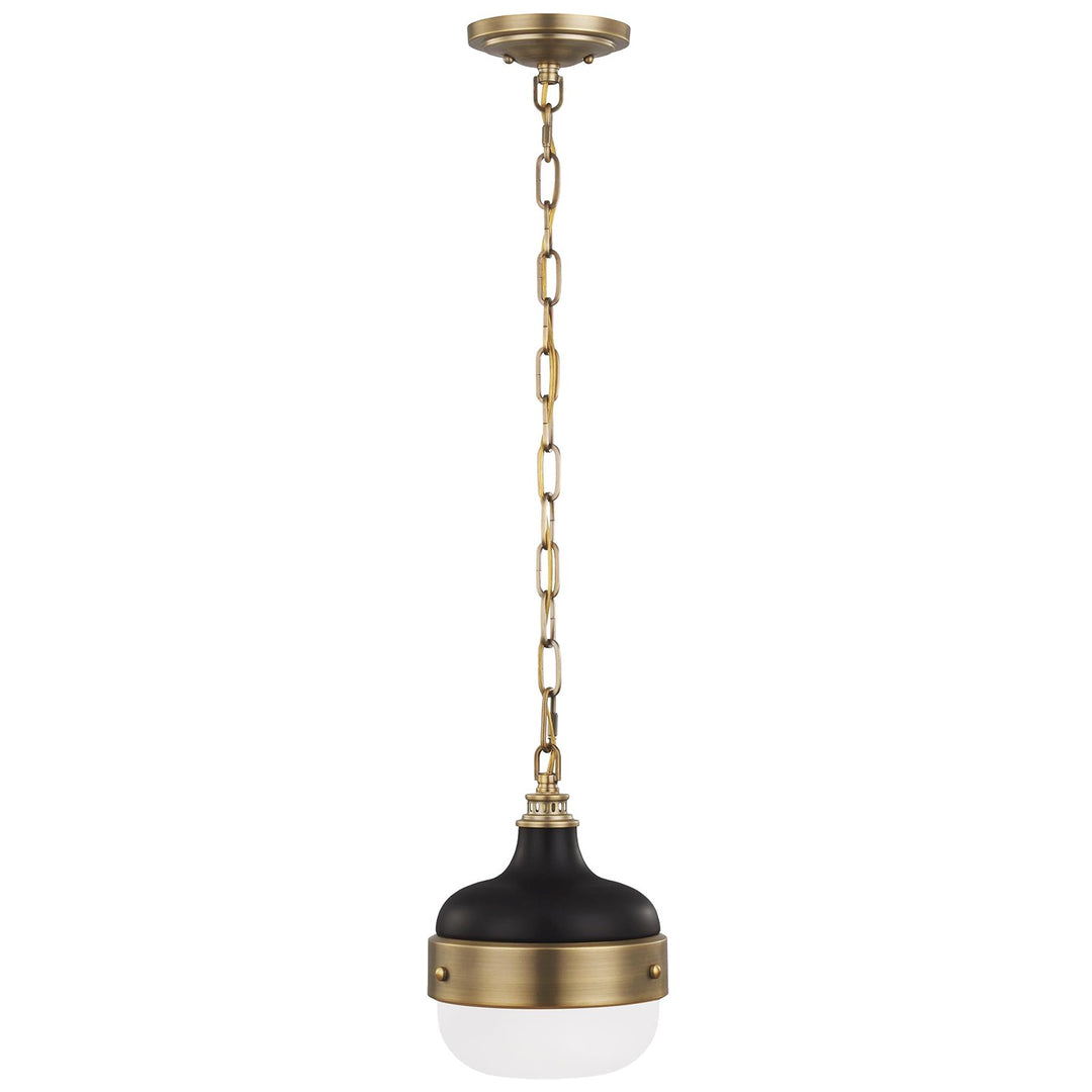 Generation Lighting Canada - P1282DAB/MB - One Light Pendant - Cadence - Dark Antique Brass / Matte Black