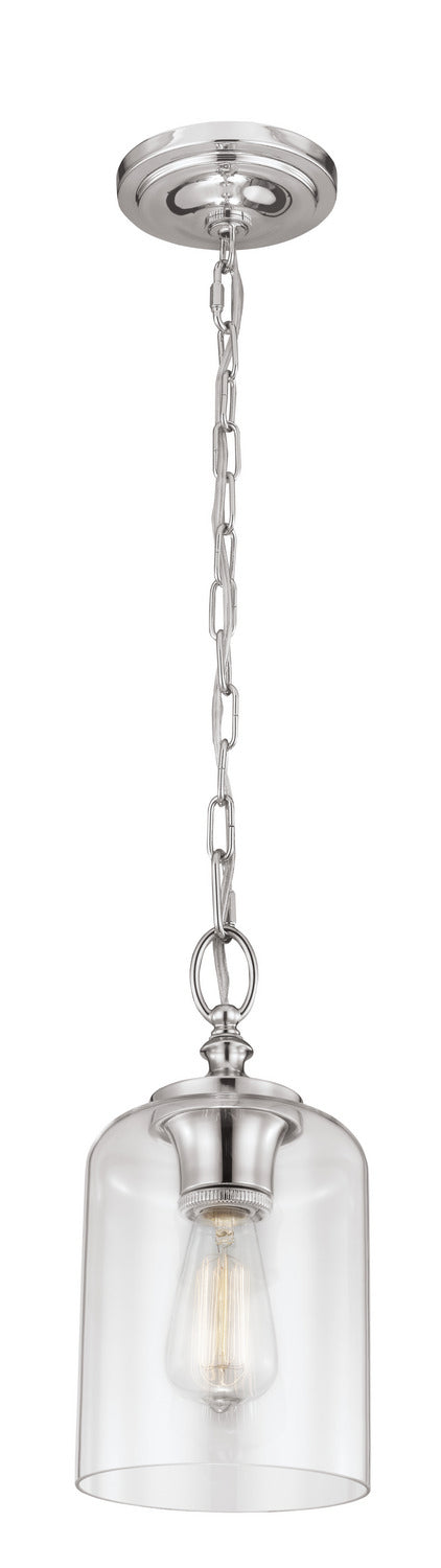 Hounslow One Light Pendant in Polished Nickel - available from The Lighting Shoppe, trusted by Canadian homeowners