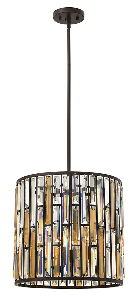 Gemma LED Foyer Pendant in Vintage Bronze - available from The Lighting Shoppe, trusted by Canadian homeowners