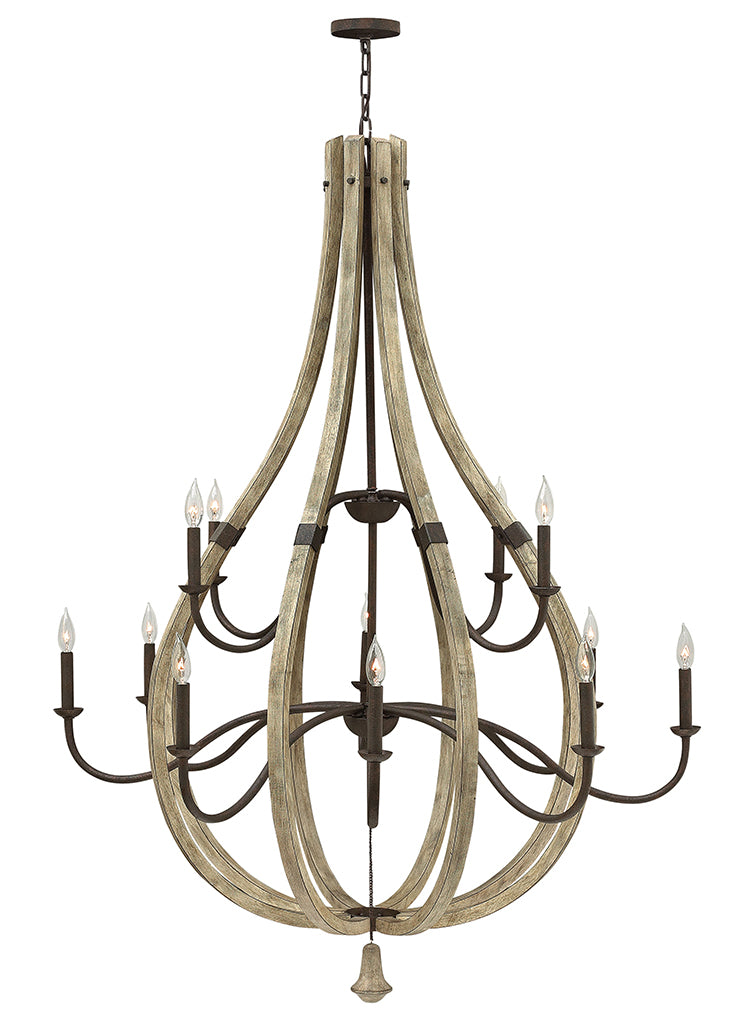 Middlefield LED Chandelier in Iron Rust - available from The Lighting Shoppe, trusted by Canadian homeowners