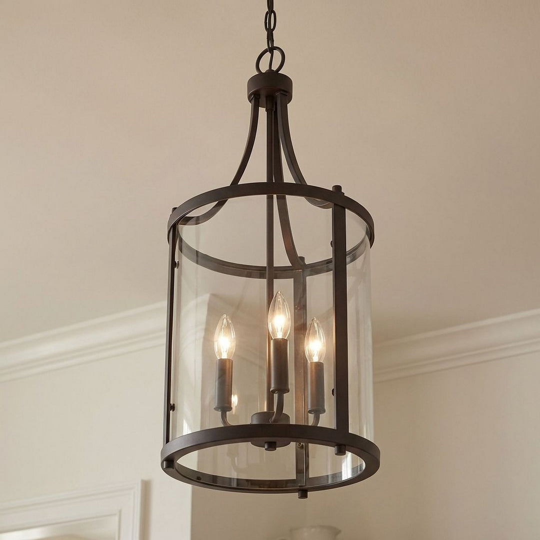 Savoy House - 7-1040-3-13 - Three Light Foyer Pendant - Penrose - English Bronze