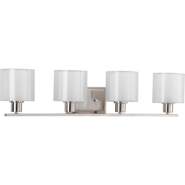 Invite Four Light Bath Bracket in Brushed Nickel - available from The Lighting Shoppe, trusted by Canadian homeowners