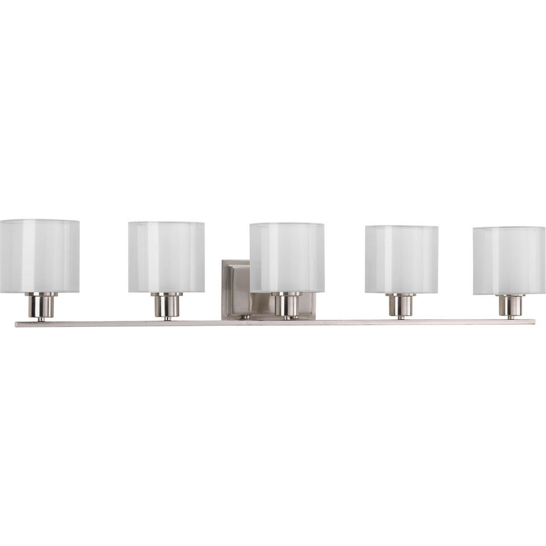 Invite Five Light Bath in Brushed Nickel - available from The Lighting Shoppe, trusted by Canadian homeowners