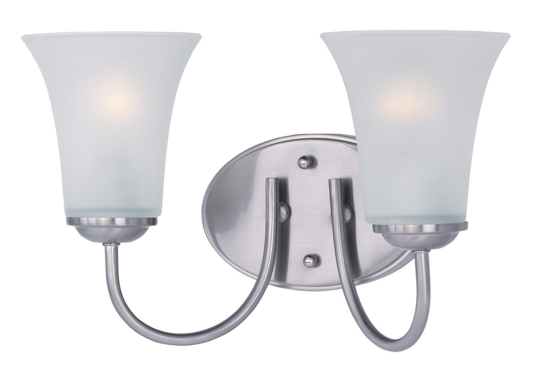 Maxim - 10052FTSN - Two Light Bath Vanity - Logan - Satin Nickel