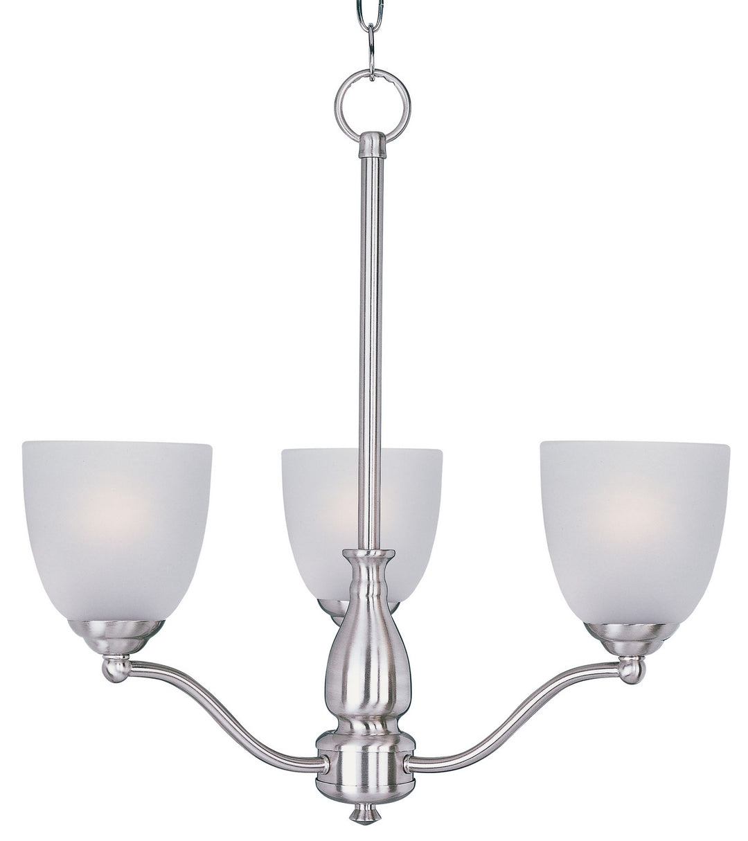 Maxim - 10064FTSN - Three Light Chandelier - Stefan - Satin Nickel