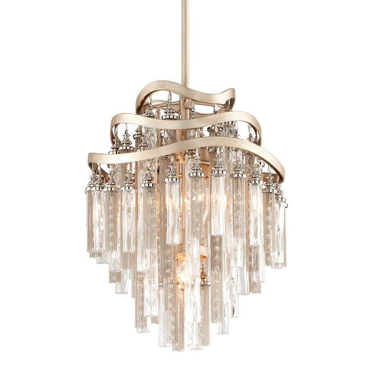 Corbett Lighting Canada - 176-43-WSL - Three Light Pendant - Chimera - Warm Silver Leaf