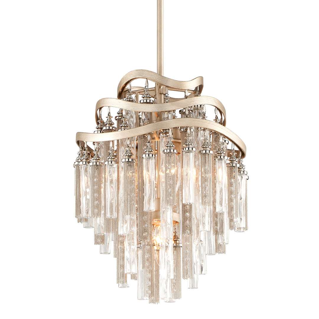 Corbett Lighting Canada - 176-43-WSL - Three Light Pendant - Chimera - Warm Silver Leaf