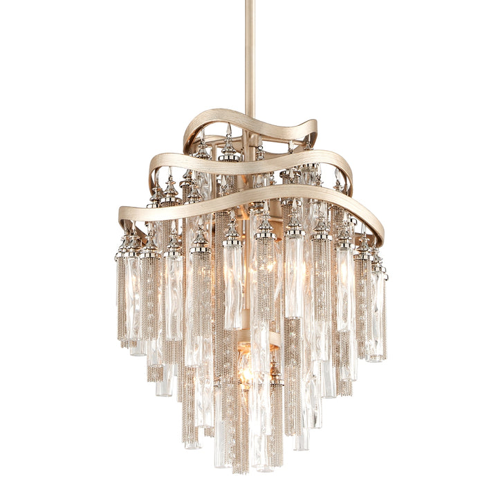 Corbett Lighting Canada - 176-43-WSL - Three Light Pendant - Chimera - Warm Silver Leaf