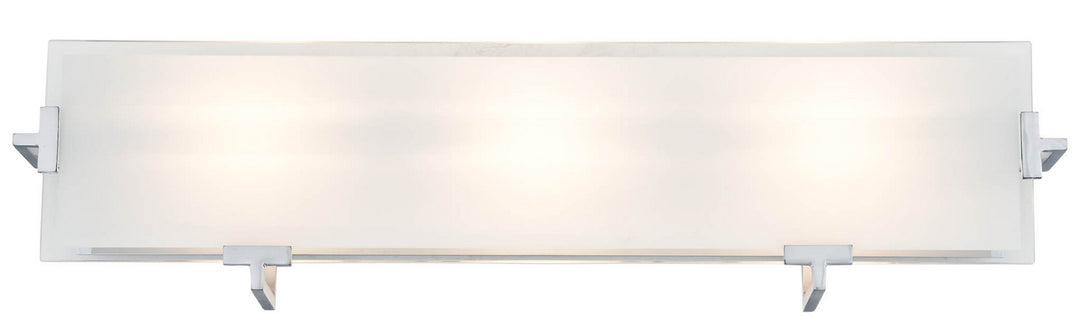 DVI Canada - DVP14543CH-SSOP - Three Light Vanity - Zurich - Chrome w/Silk Screened Opal Glass