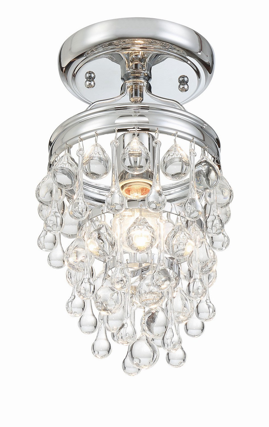 Crystorama - 131-CH_CEILING - One Light Semi Flush Mount - Calypso - Polished Chrome