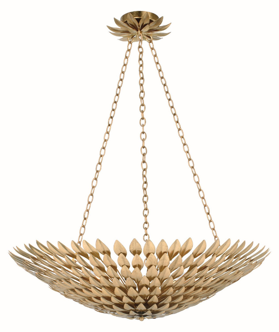 Broche Eight Light Chandelier in Antique Gold - available from The Lighting Shoppe, trusted by Canadian homeowners