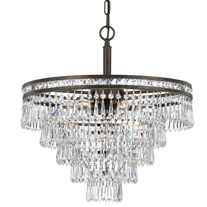 Mercer Seven Light Chandelier in English Bronze - available from The Lighting Shoppe, trusted by Canadian homeowners