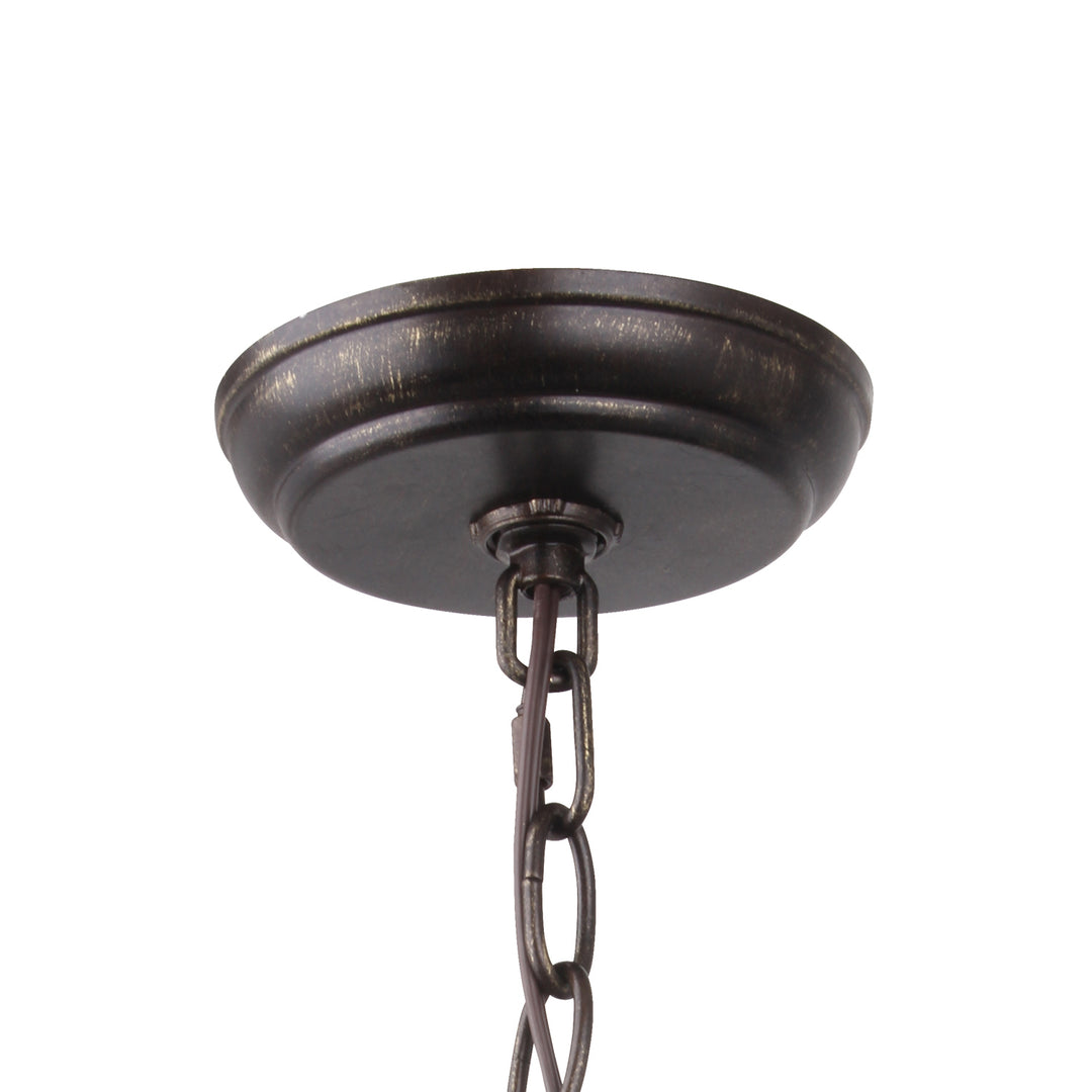 Crystorama - 580-EB-GA - One Light Mini Chandelier - Luna - English Bronze + Antique Gold