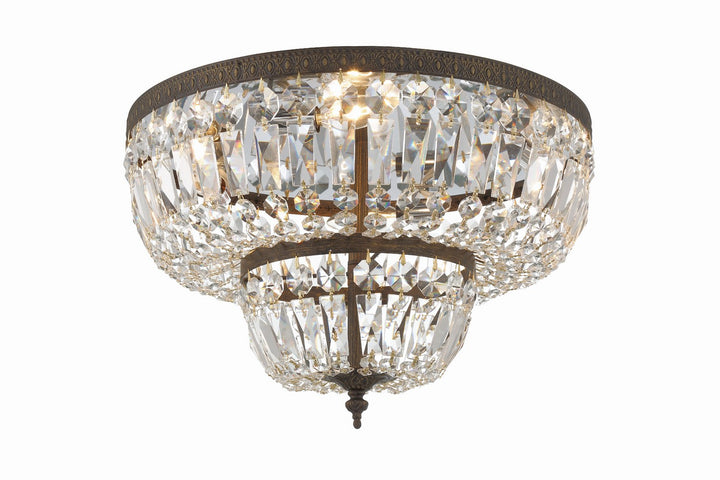 Ceiling Mount Four Light Flush Mount in English Bronze - available from The Lighting Shoppe, trusted by Canadian homeowners