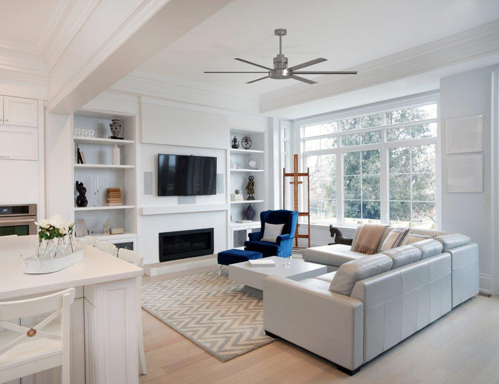 Craftmade Canada - MND72BNK6 - 72"Ceiling Fan - Mondo 72 - Brushed Polished Nickel