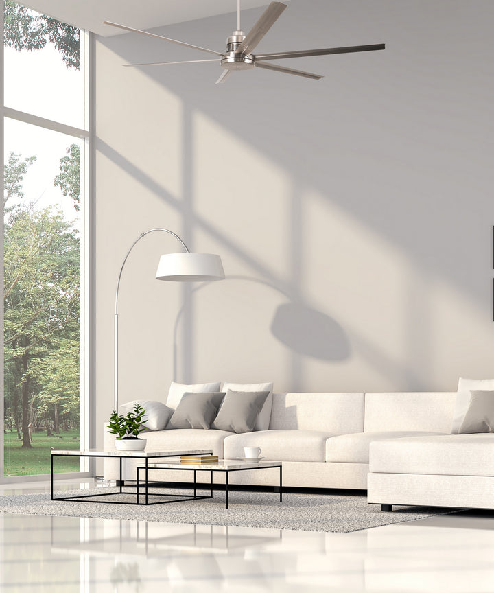 Craftmade Canada - MND72BNK6 - 72"Ceiling Fan - Mondo 72 - Brushed Polished Nickel
