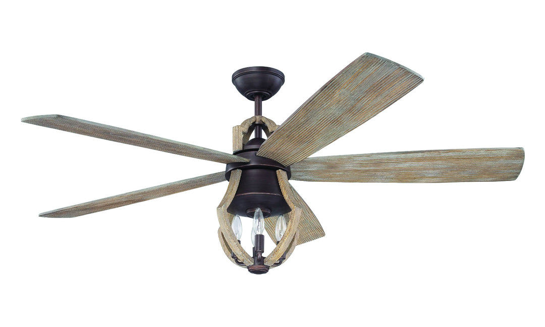 Winton 56"Ceiling Fan in Aged Bronze Brushed - available from The Lighting Shoppe, trusted by Canadian homeowners