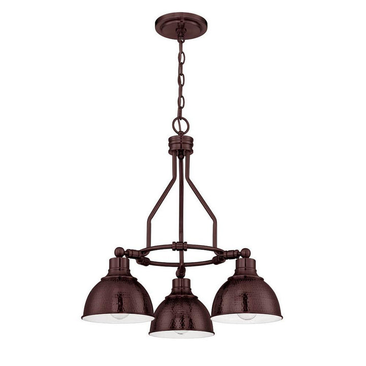 Timarron Three Light Chandelier in Aged Bronze Brushed - available from The Lighting Shoppe, trusted by Canadian homeowners