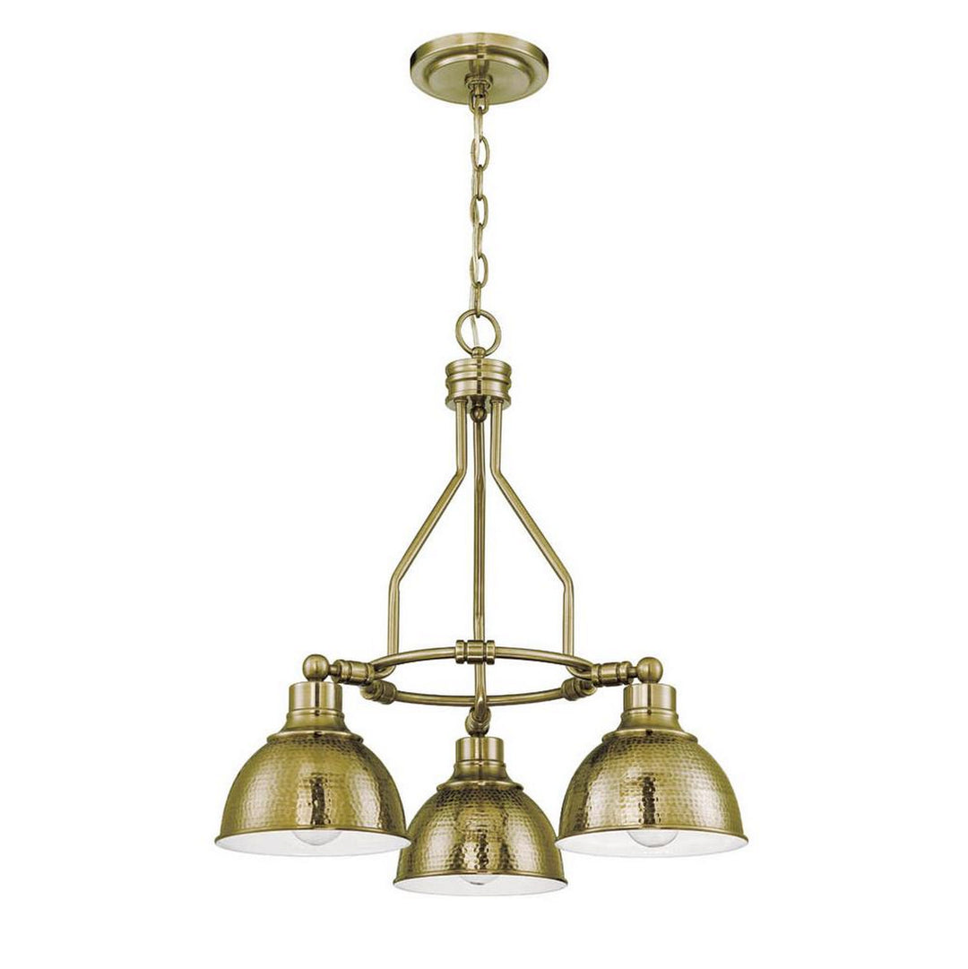 Timarron Three Light Chandelier in Legacy Brass - available from The Lighting Shoppe, trusted by Canadian homeowners