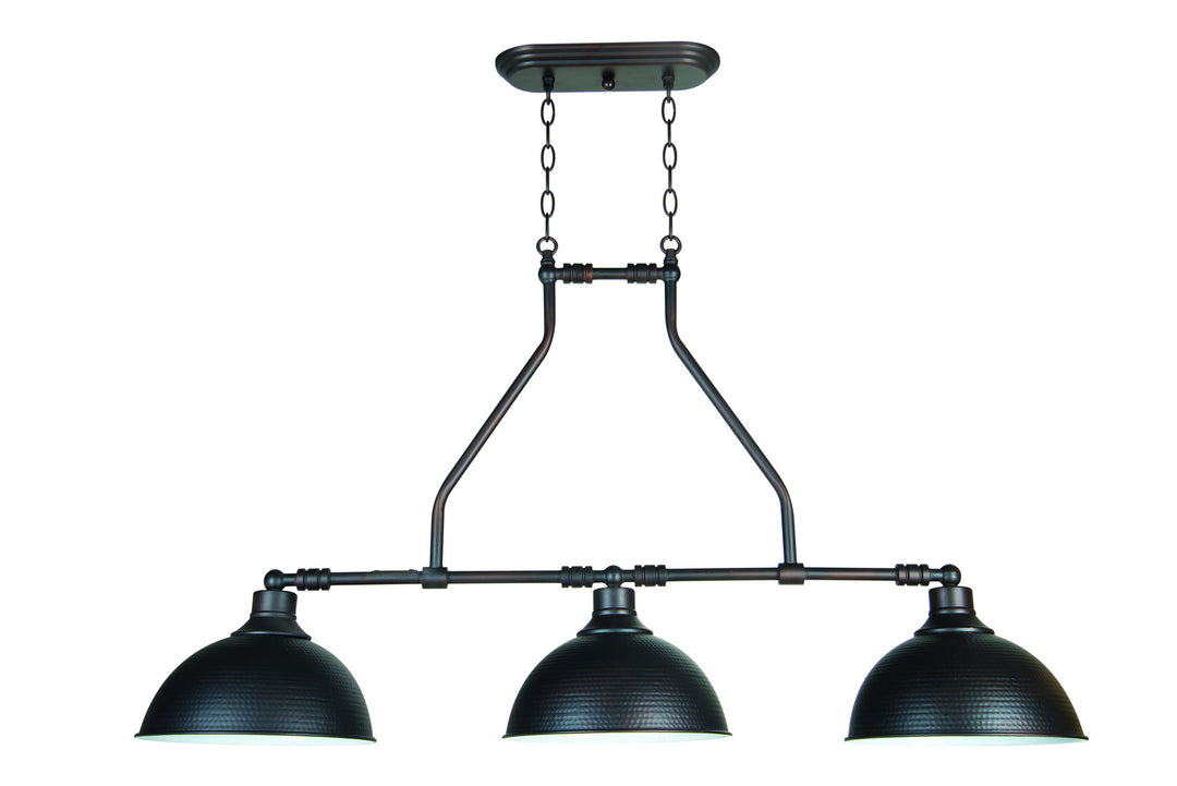 Timarron Three Light Island Chandelier in Aged Bronze Brushed - available from The Lighting Shoppe, trusted by Canadian homeowners