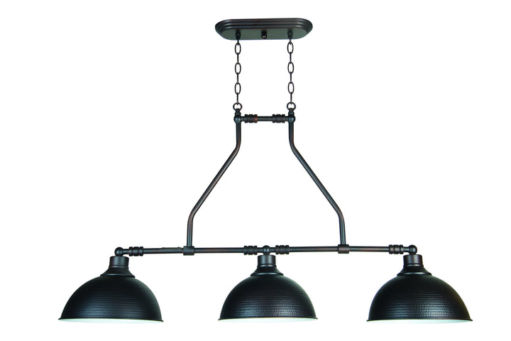 Timarron Three Light Island Chandelier in Aged Bronze Brushed - available from The Lighting Shoppe, trusted by Canadian homeowners