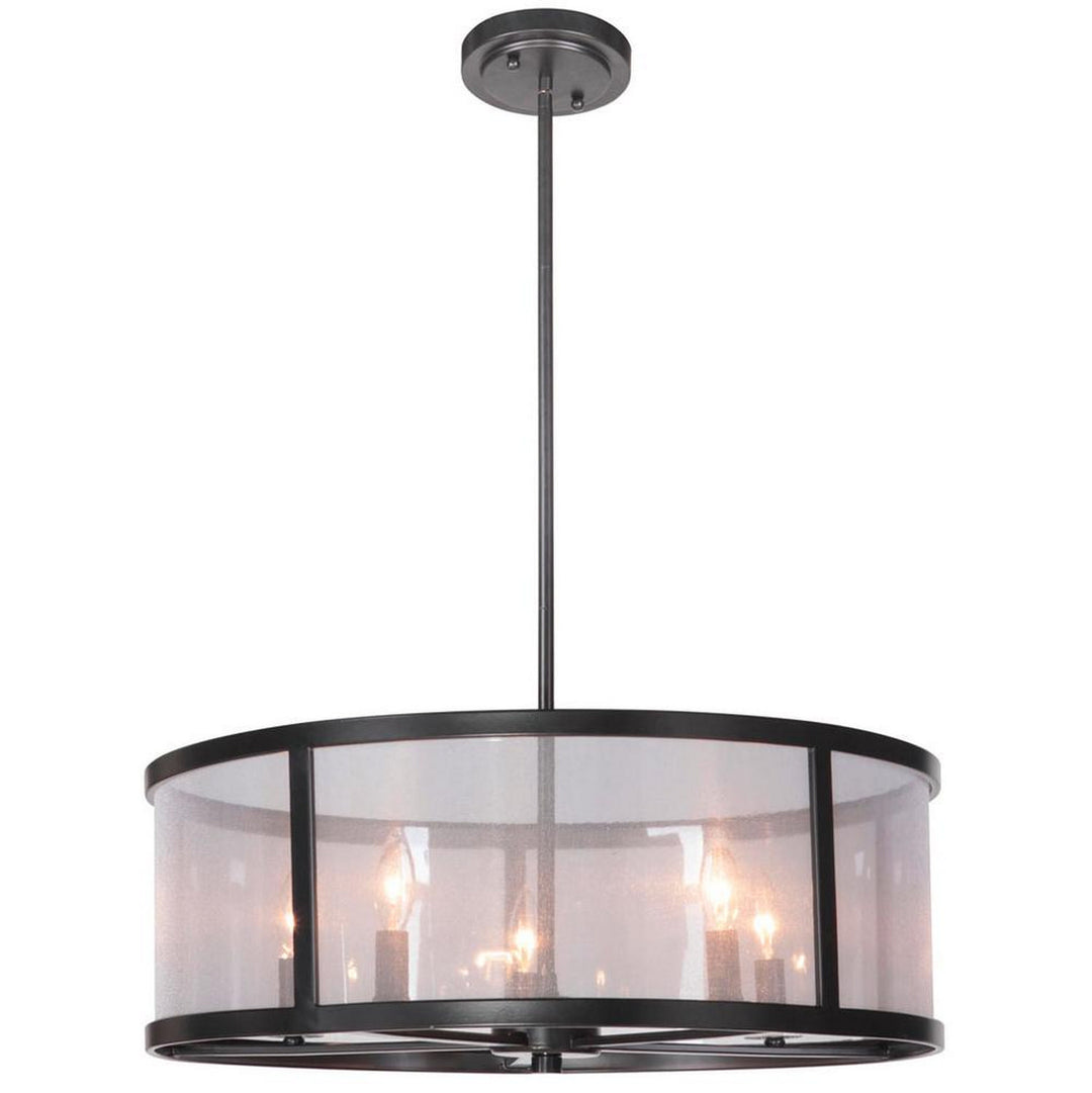 Danbury Five Light Pendant in Matte Black - available from The Lighting Shoppe, trusted by Canadian homeowners