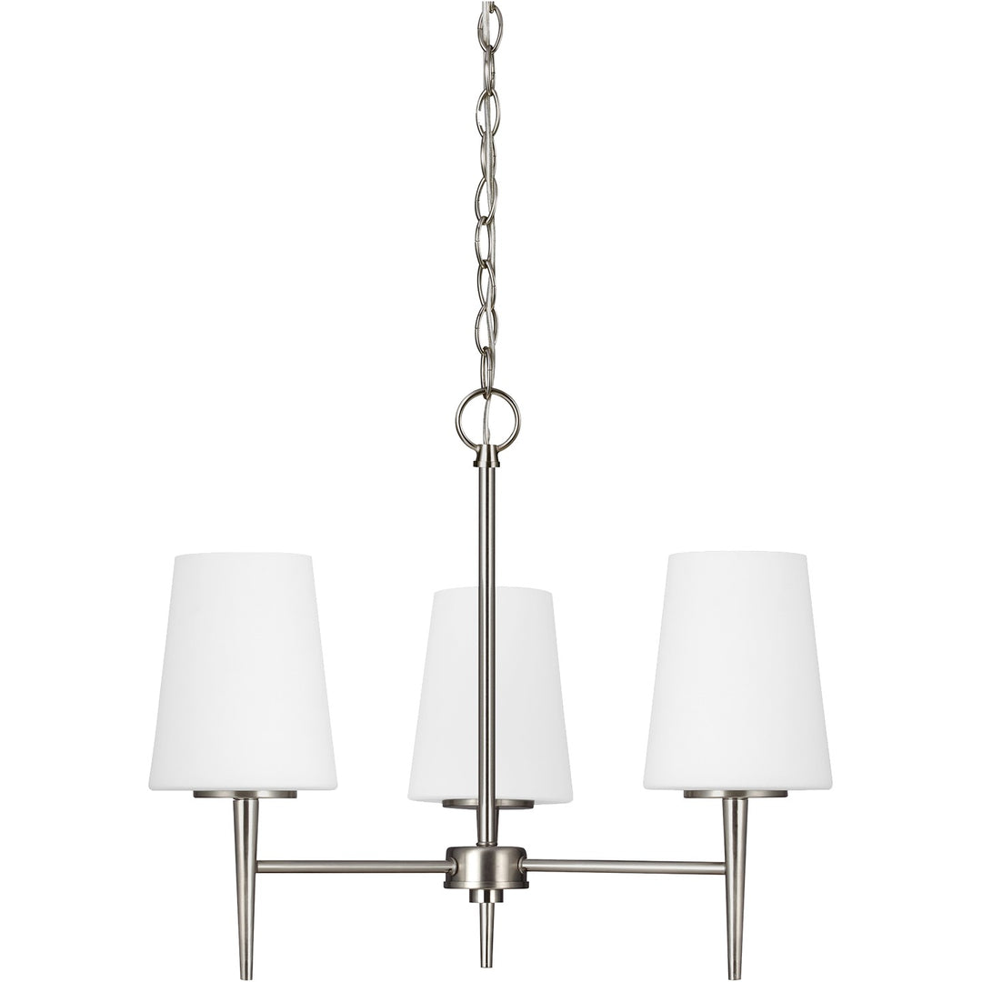 Generation Lighting Canada - 3140403-962 - Three Light Chandelier - Driscoll - Brushed Nickel